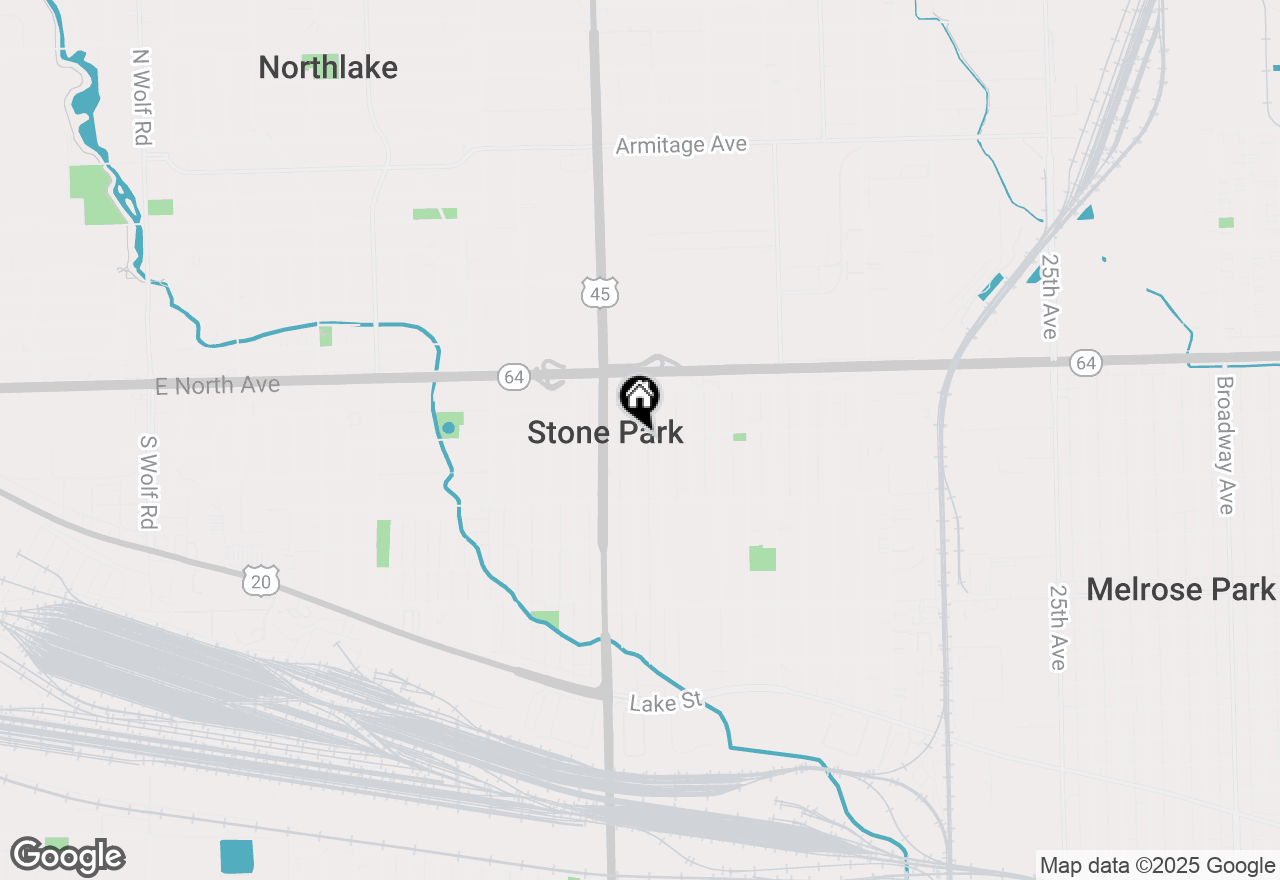 Map of 1745 N 40th Avenue, Stone Park, IL 60165