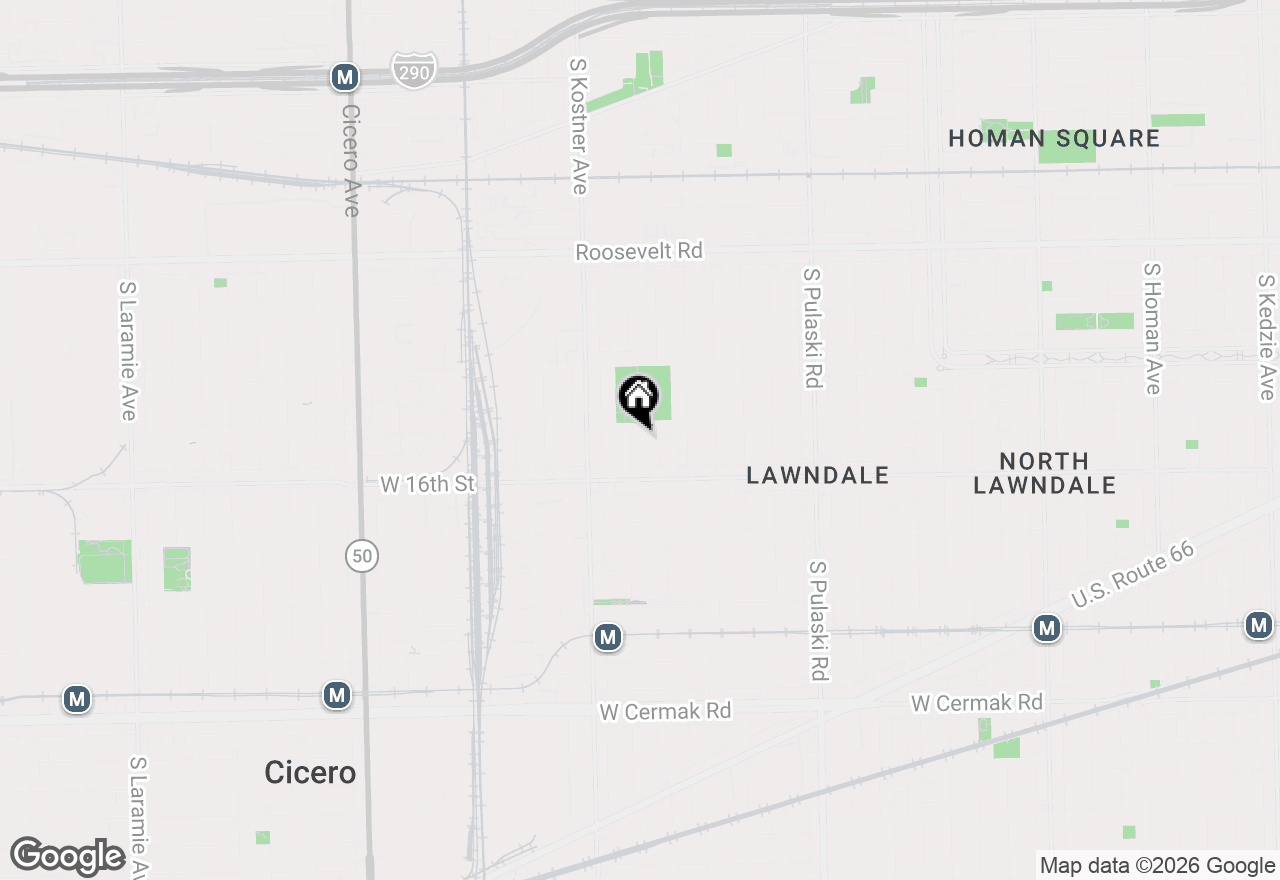 Map of 1516 S Kildare Avenue, Chicago, IL 60623