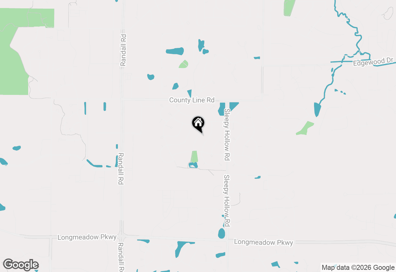 Map of 1831 Haverford Drive, Algonquin, IL 60102