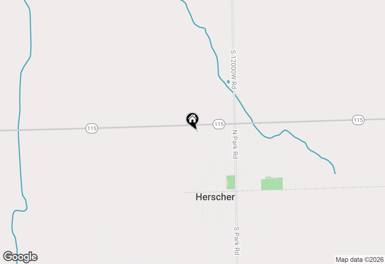 Map of 635 N Elm Street, Herscher, IL 60941