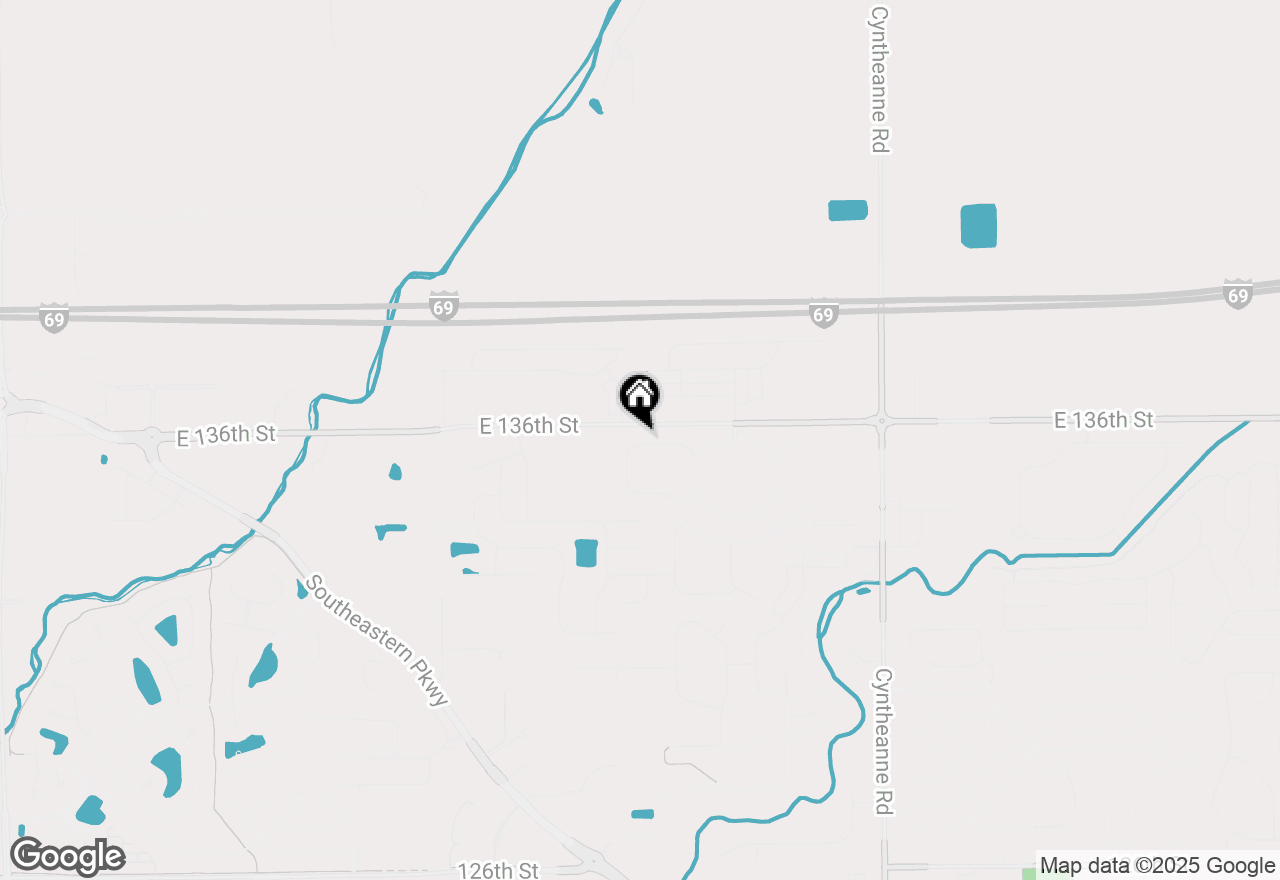 Map of 13538 Longrise Lane, Fishers, IN 46037