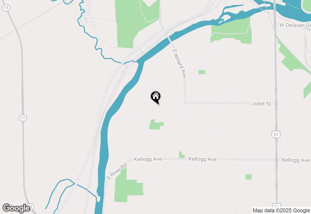 Map of 1616 Pershing Place, Janesville, WI 53546