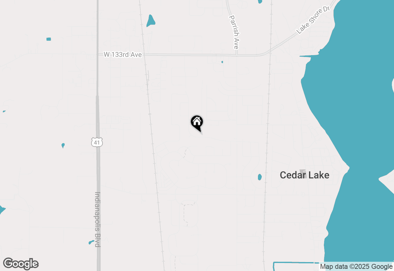 Map of 10020 Beacon Pointe Lane, Cedar Lake, IN 46303