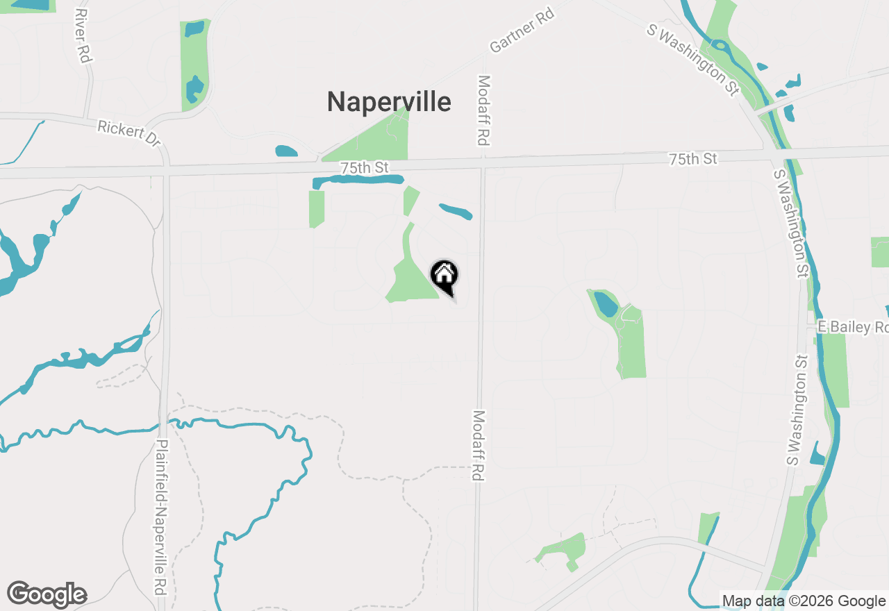 Map of 421 Russet Avenue, Naperville, IL 60565