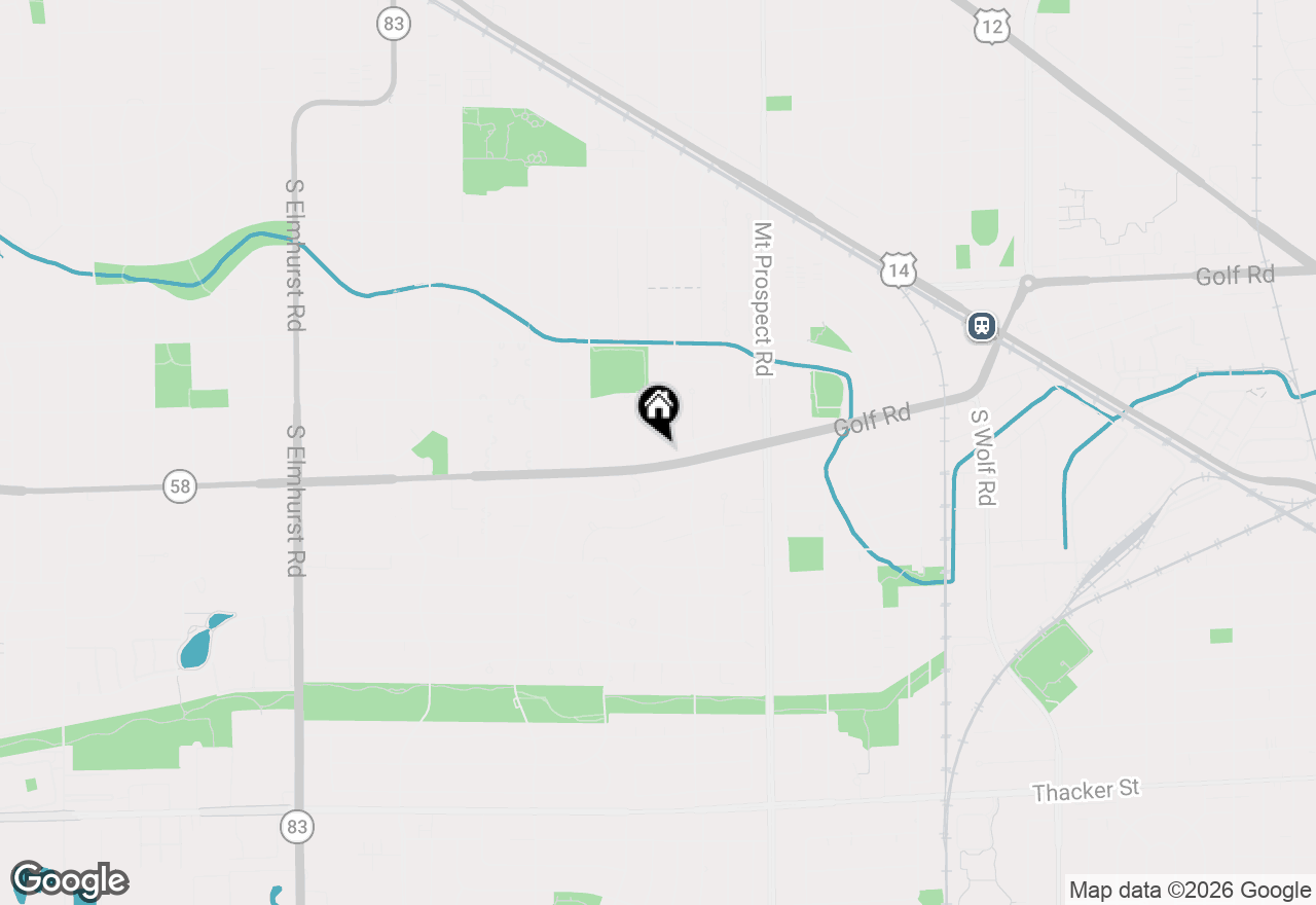 Map of 801 E Golfview Drive, Mount Prospect, IL 60056