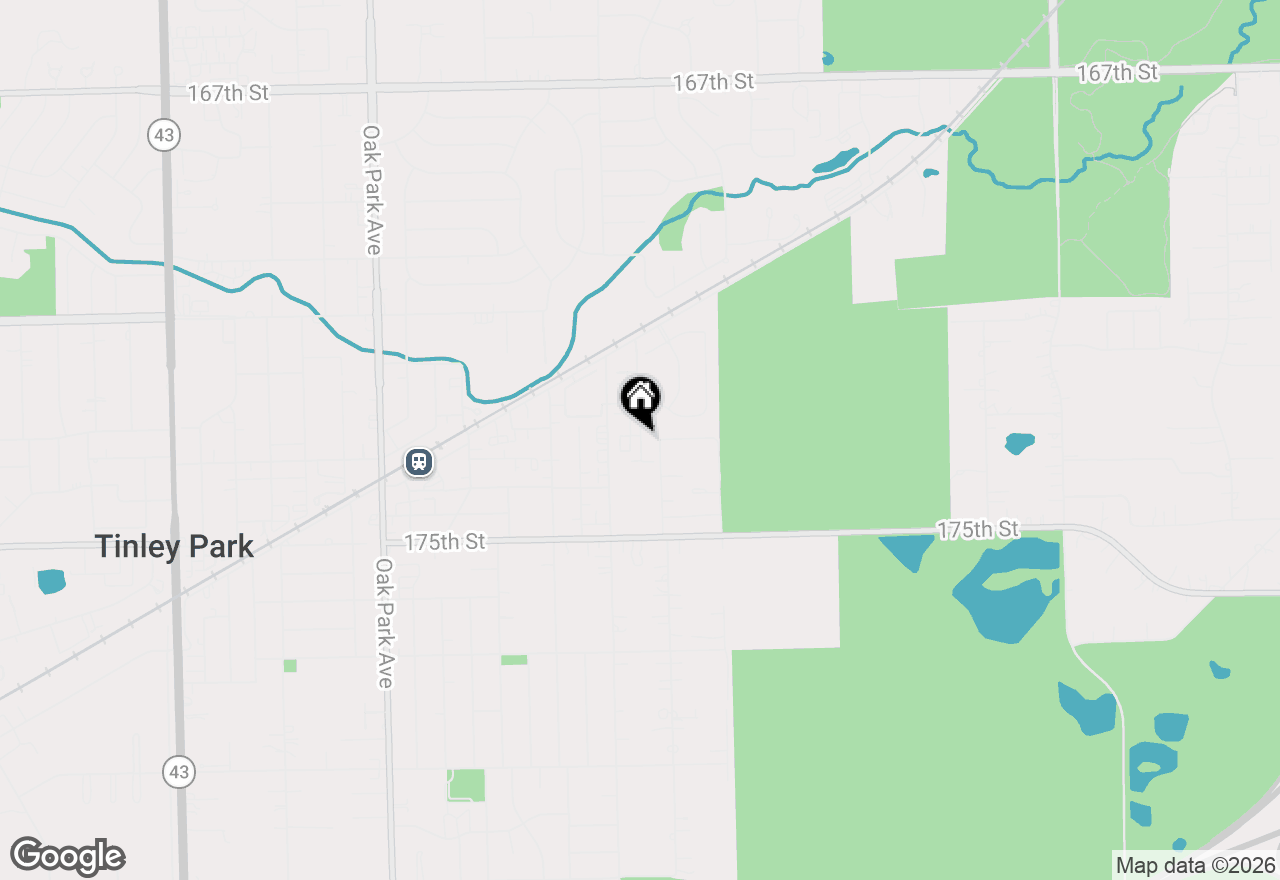 Map of 17323 Ulster Drive, Tinley Park, IL 60477