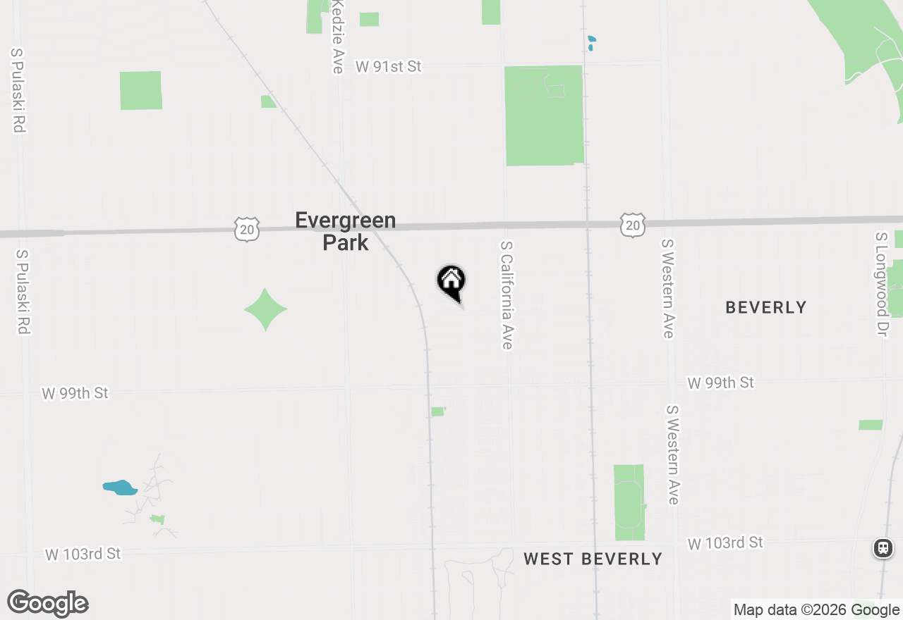 Map of 2923 W 97th Street, Evergreen Park, IL 60805