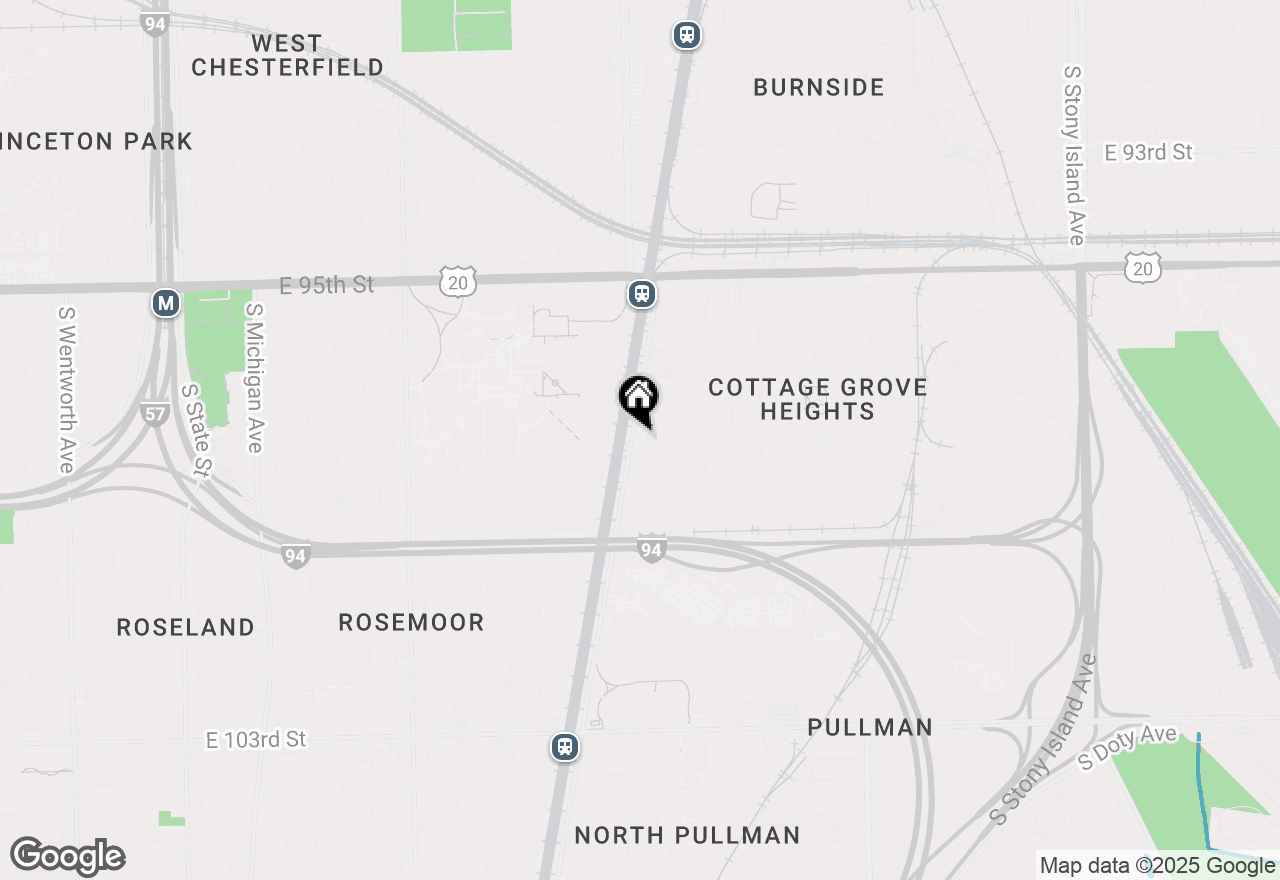 Map of 9761 S Cottage Grove Avenue, Chicago, IL 60628