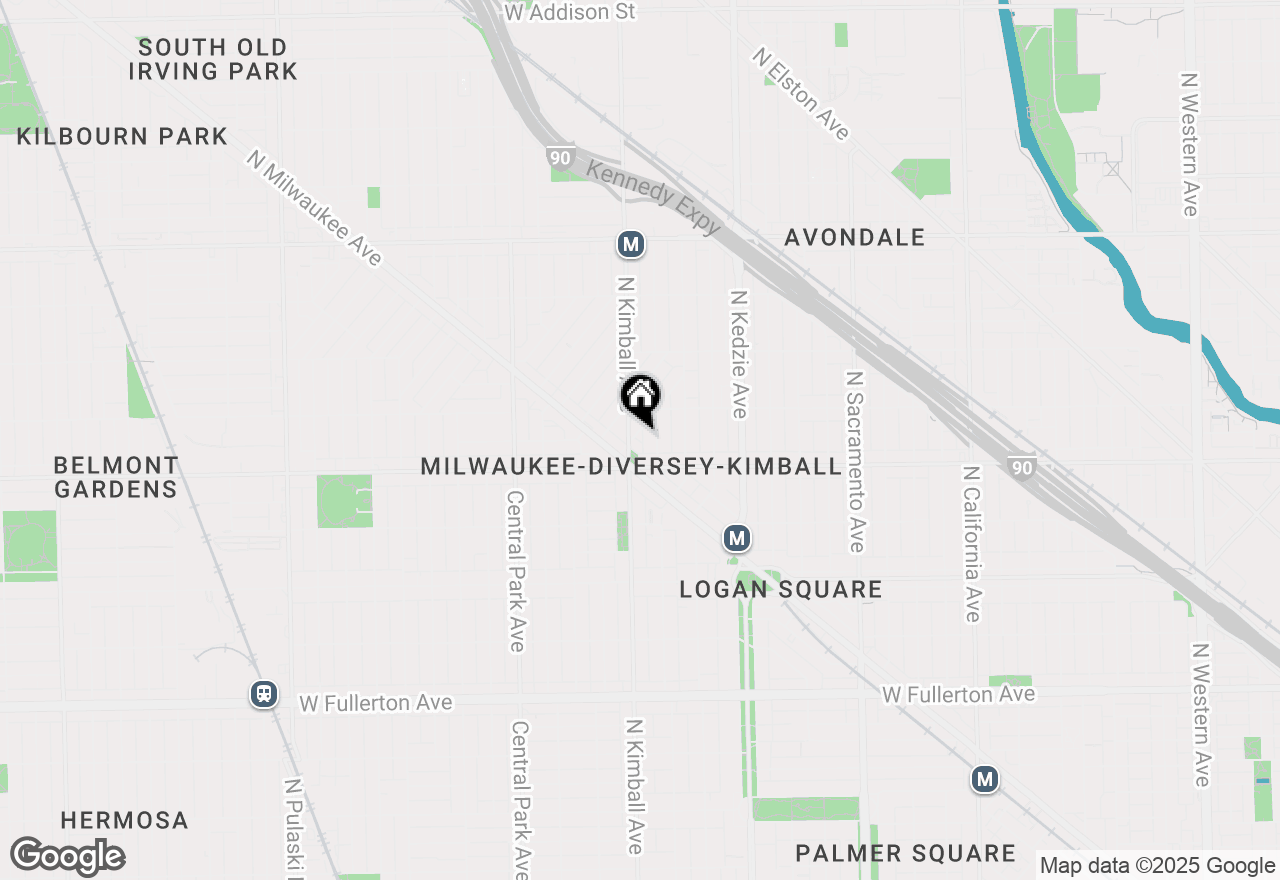 Map of 2827 N Woodard Street #1S, Chicago, IL 60618