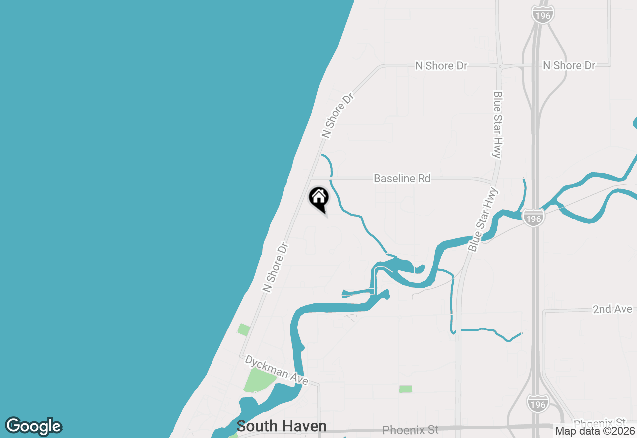 Map of 140 Webster Avenue, South Haven, MI 49090