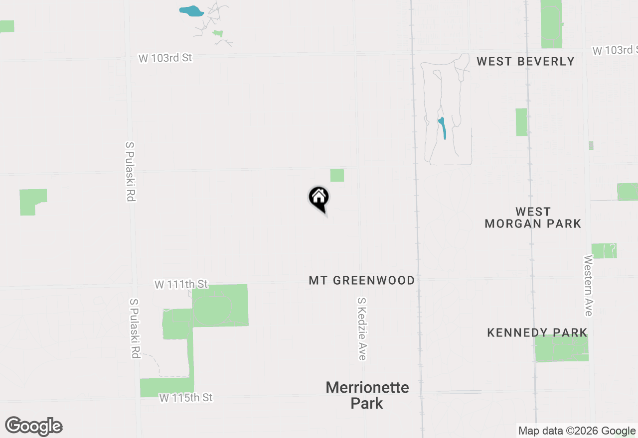 Map of 10849 S Christiana Avenue, Chicago, IL 60655