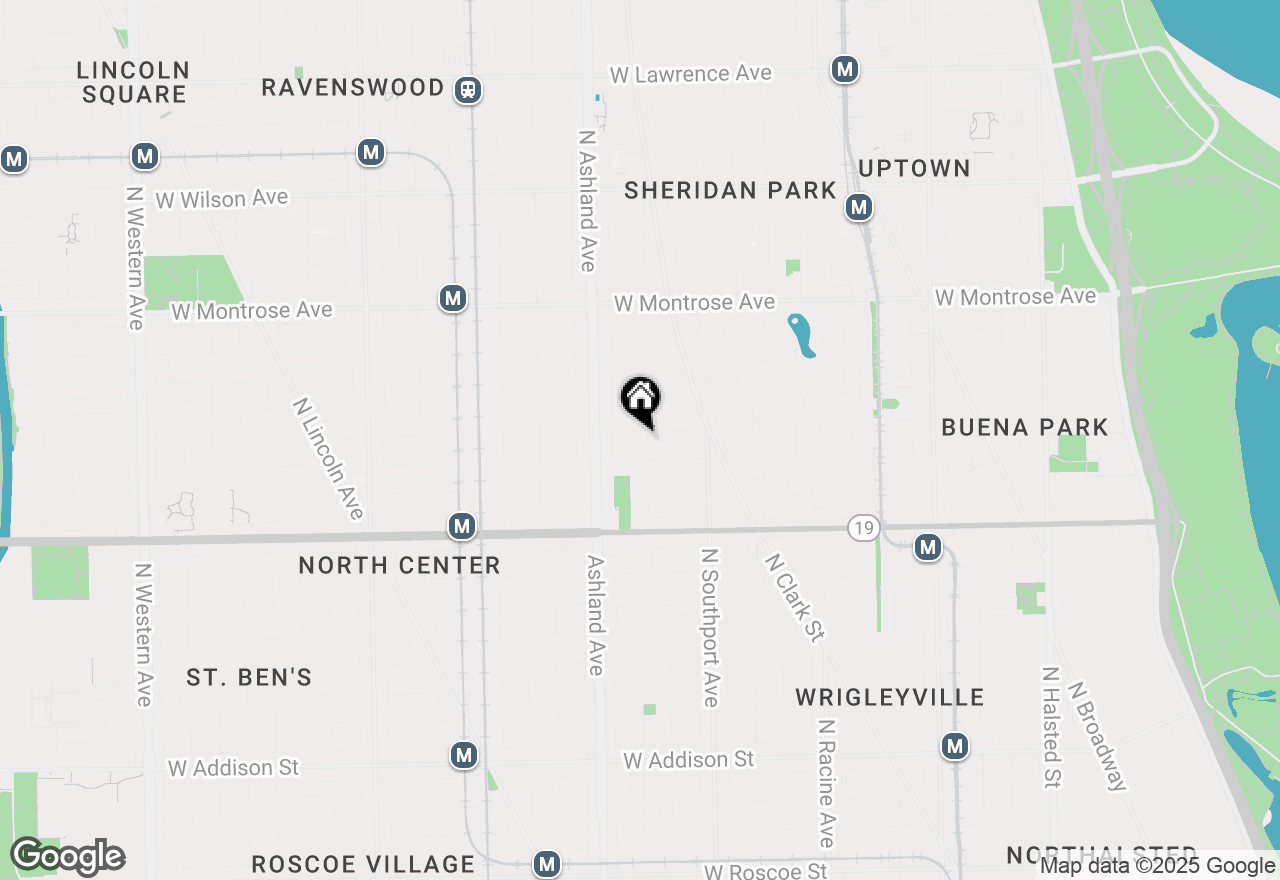 Map of 4137 N Greenview Avenue #GN, Chicago, IL 60613