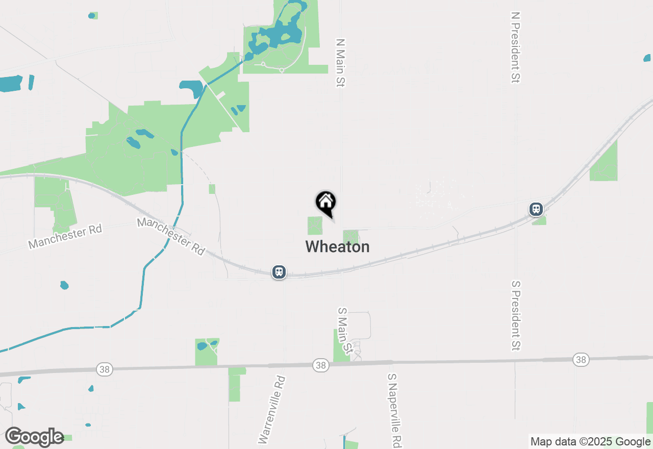 Map of 313 N Hale Street, Wheaton, IL 60187