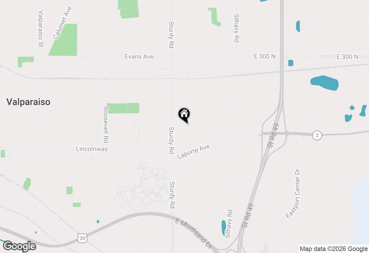 Map of 203 Mayfield Avenue, Valparaiso, IN 46383