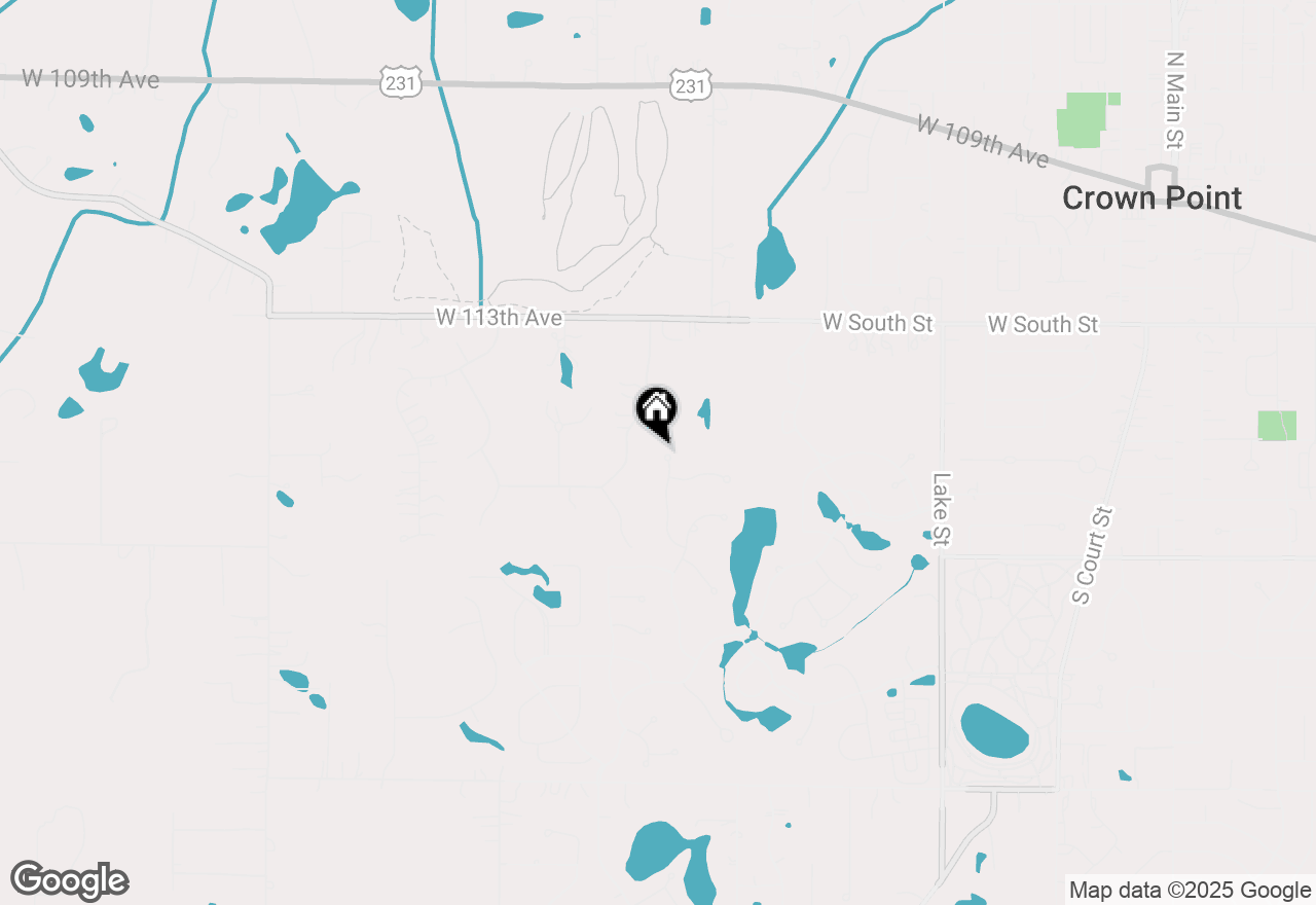 Map of 629 George Cohan Court, Crown Point, IN 46307