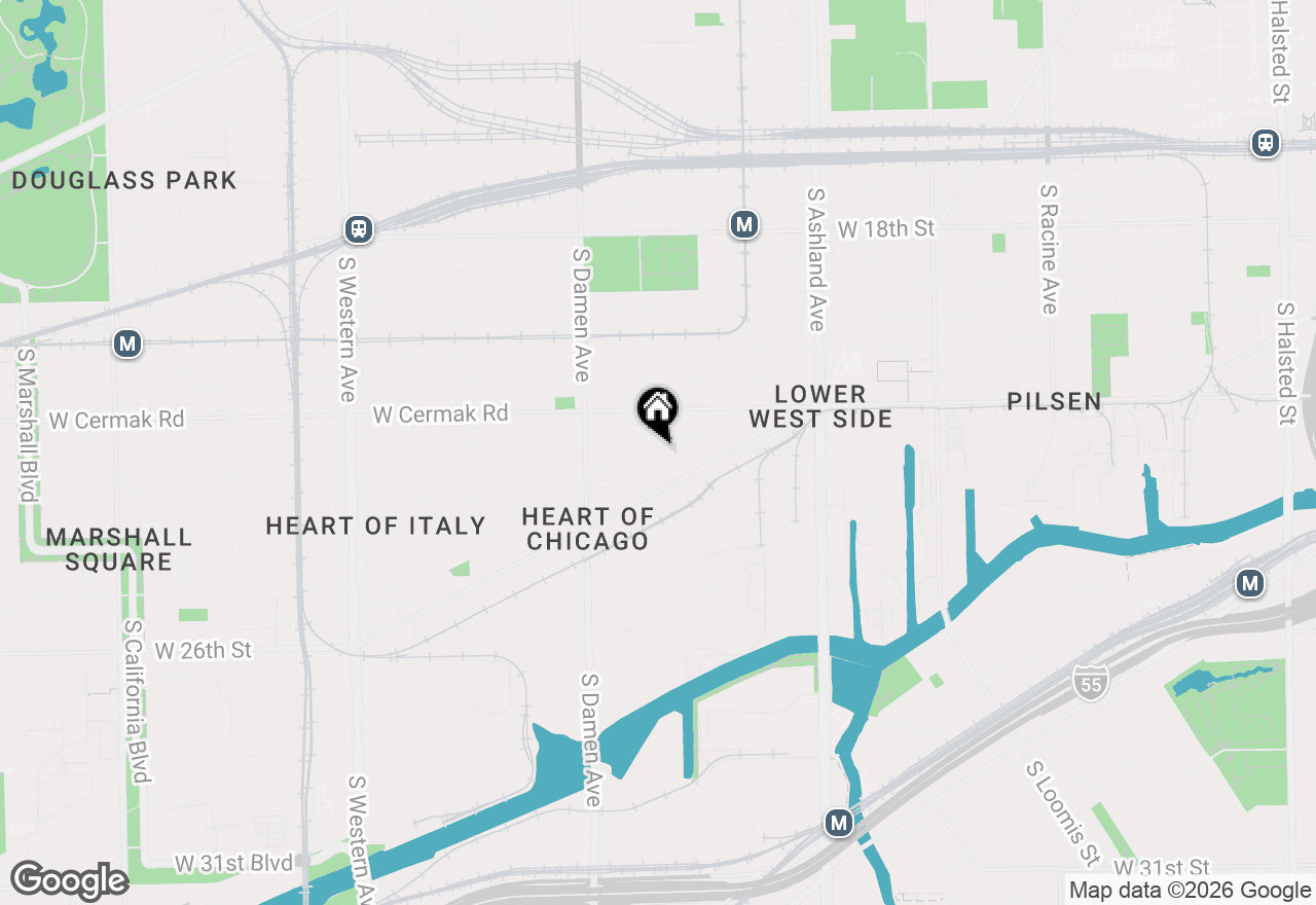 Map of 1846 W 23rd Street, Chicago, IL 60608