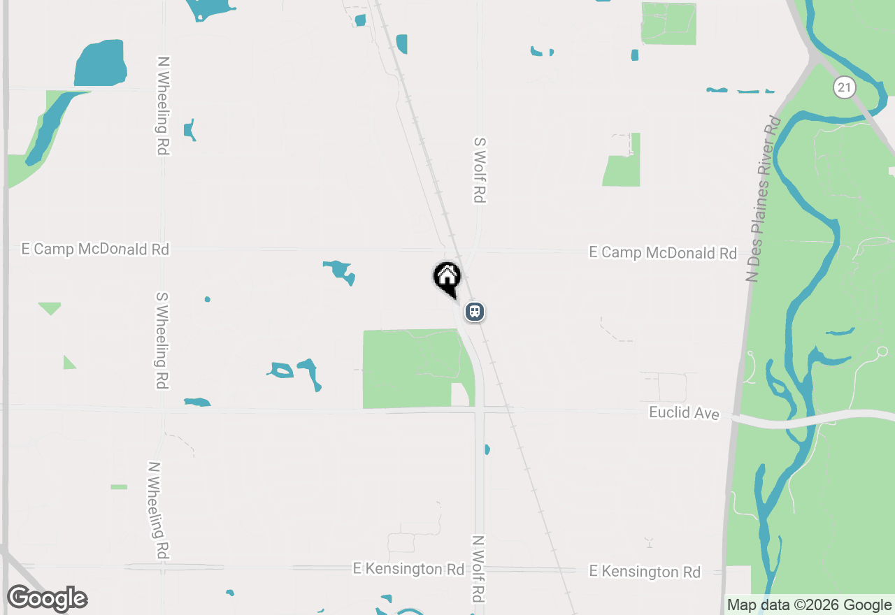Map of 1008 Edward Road, Prospect Heights, IL 60070