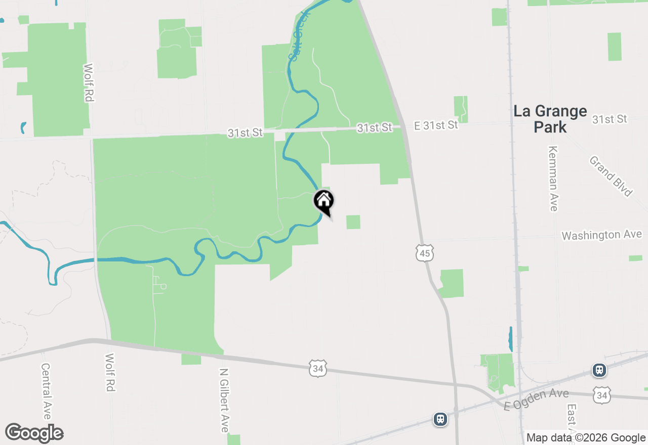 Map of 740 N Brainard Avenue, La Grange Park, IL 60526