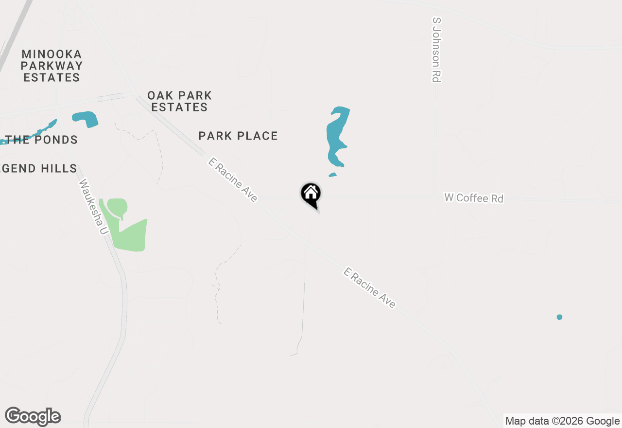 Map of 3551 S Woodland Ct, New Berlin, WI 53146