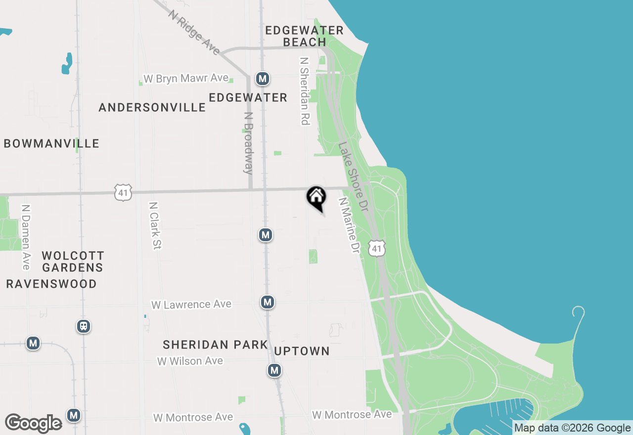 Map of 940 W Carmen Avenue #3W, Chicago, IL 60640