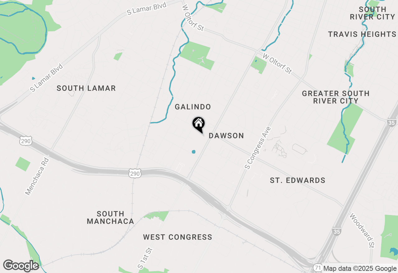 Map of 707 Cardinal Ln #E2, Austin, TX 78704