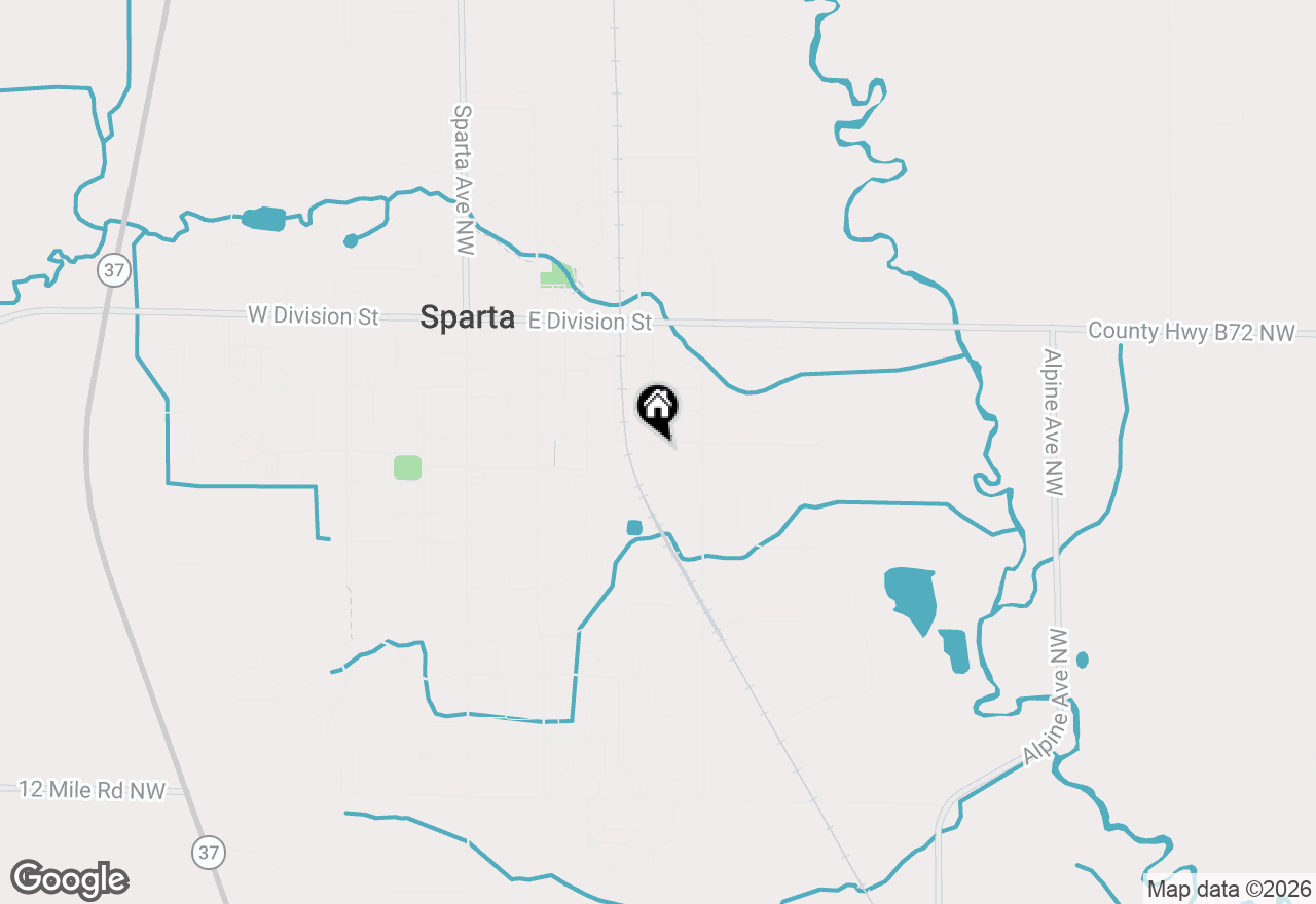 Map of 322 E Gardner Street, Sparta, MI 49345