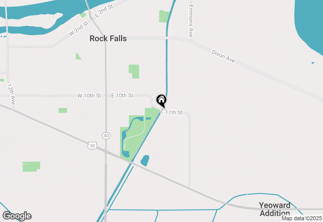 Map of 804 E 11th Street, Rock Falls, IL 61071