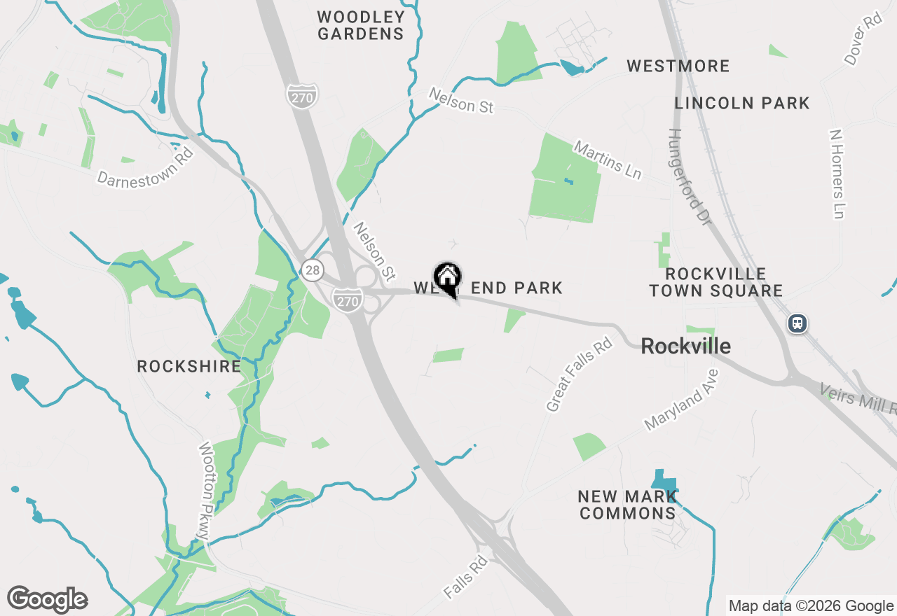 Map of 705 Brent Road, Rockville, MD 20850