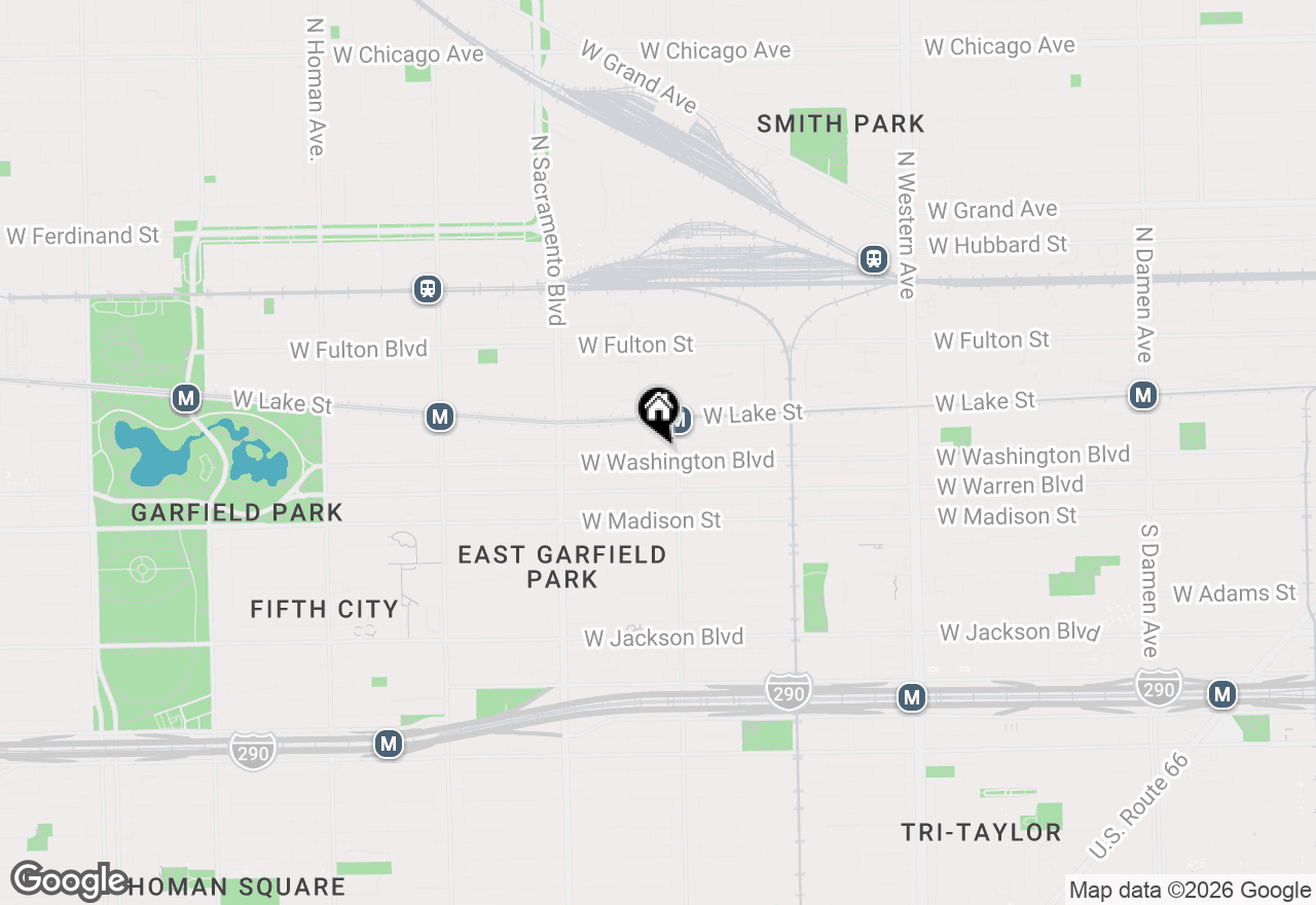 Map of 2816 W Washington Boulevard, Chicago, IL 60612