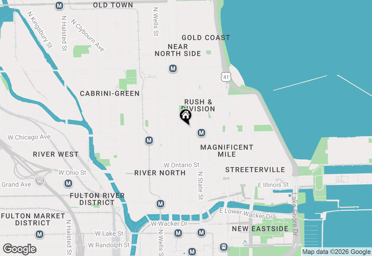 Map of 816 N Dearborn Street #2, Chicago, IL 60610