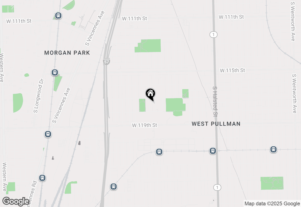 Map of 11723 S Throop Street, Chicago, IL 60643