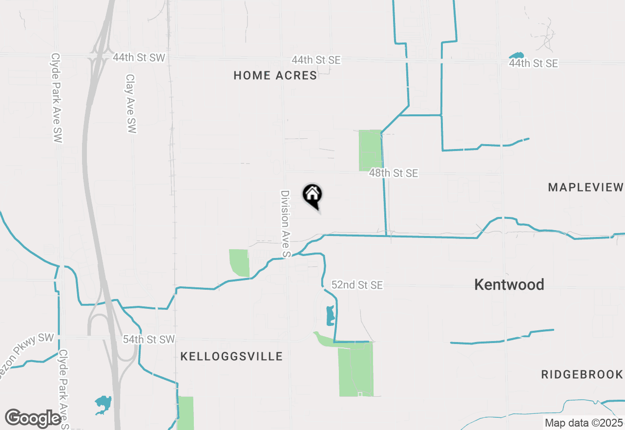 Map of 63 Sluyter Street Se, Kentwood, MI 49548