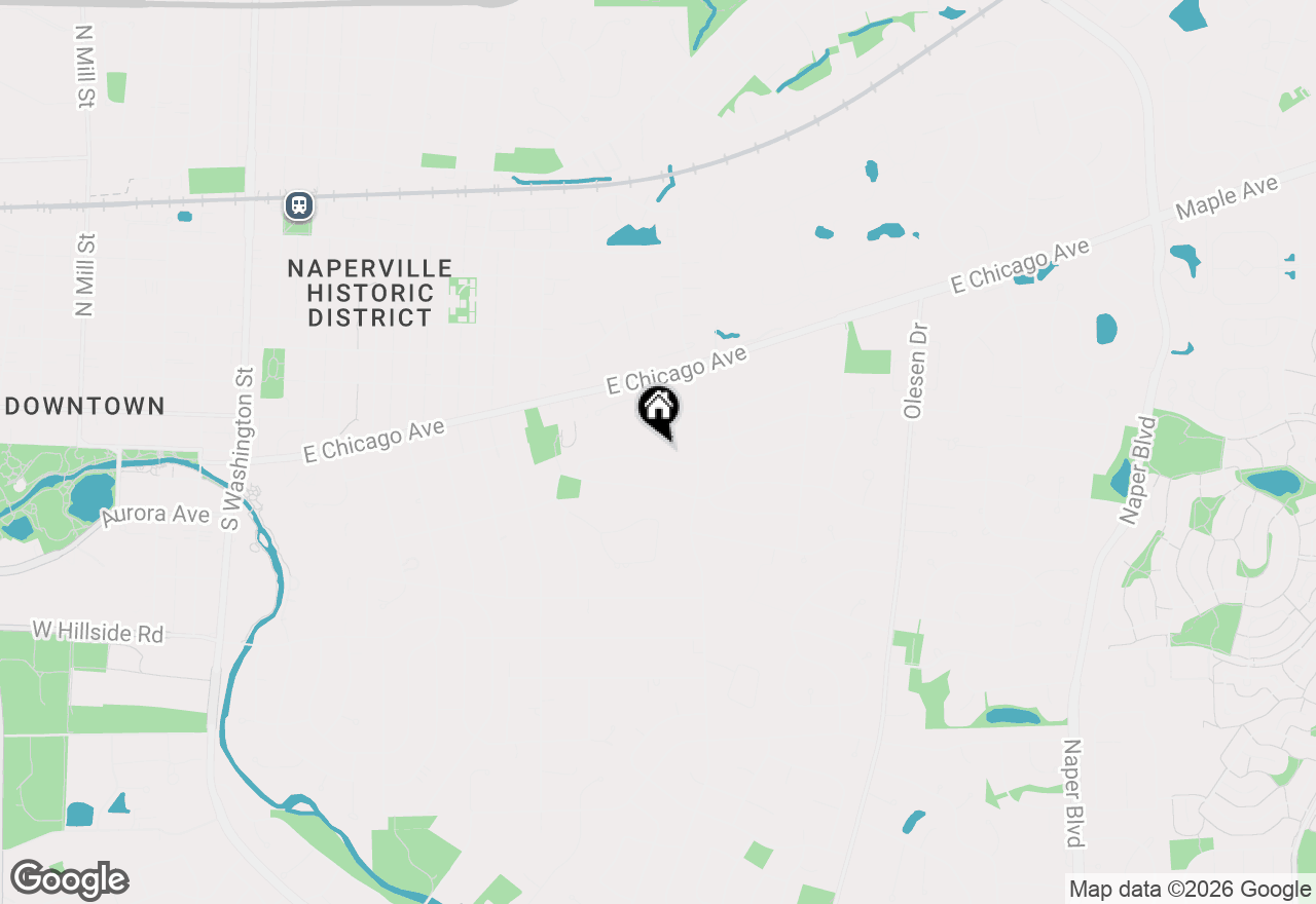 Map of 1021 Anne Road, Naperville, IL 60540