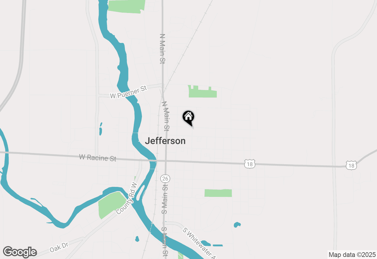 Map of 242 E Ogden St, Jefferson, WI 53549
