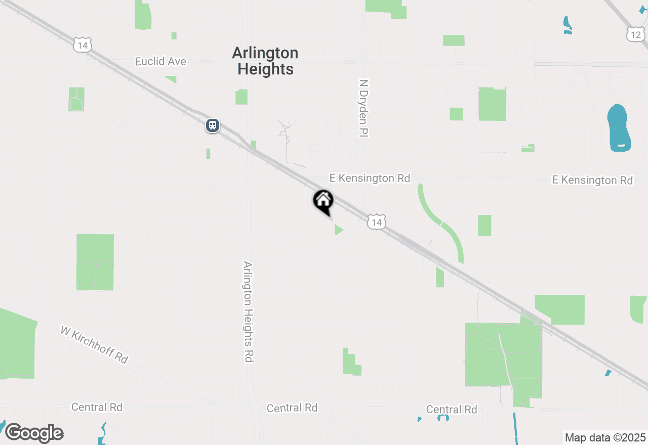 Map of 711 E Lynden Lane, Arlington Heights, IL 60005