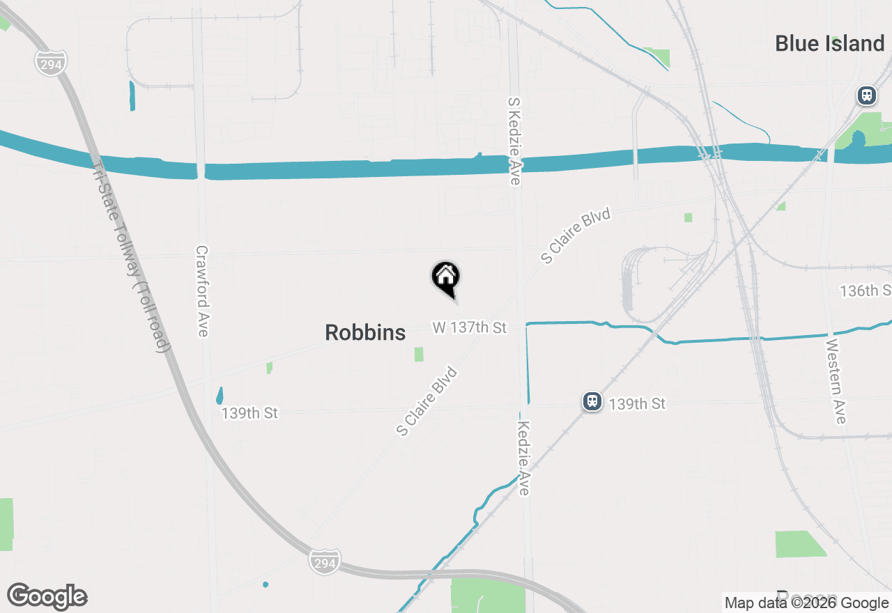 Map of 13621 S Homan Avenue, Robbins, IL 60472