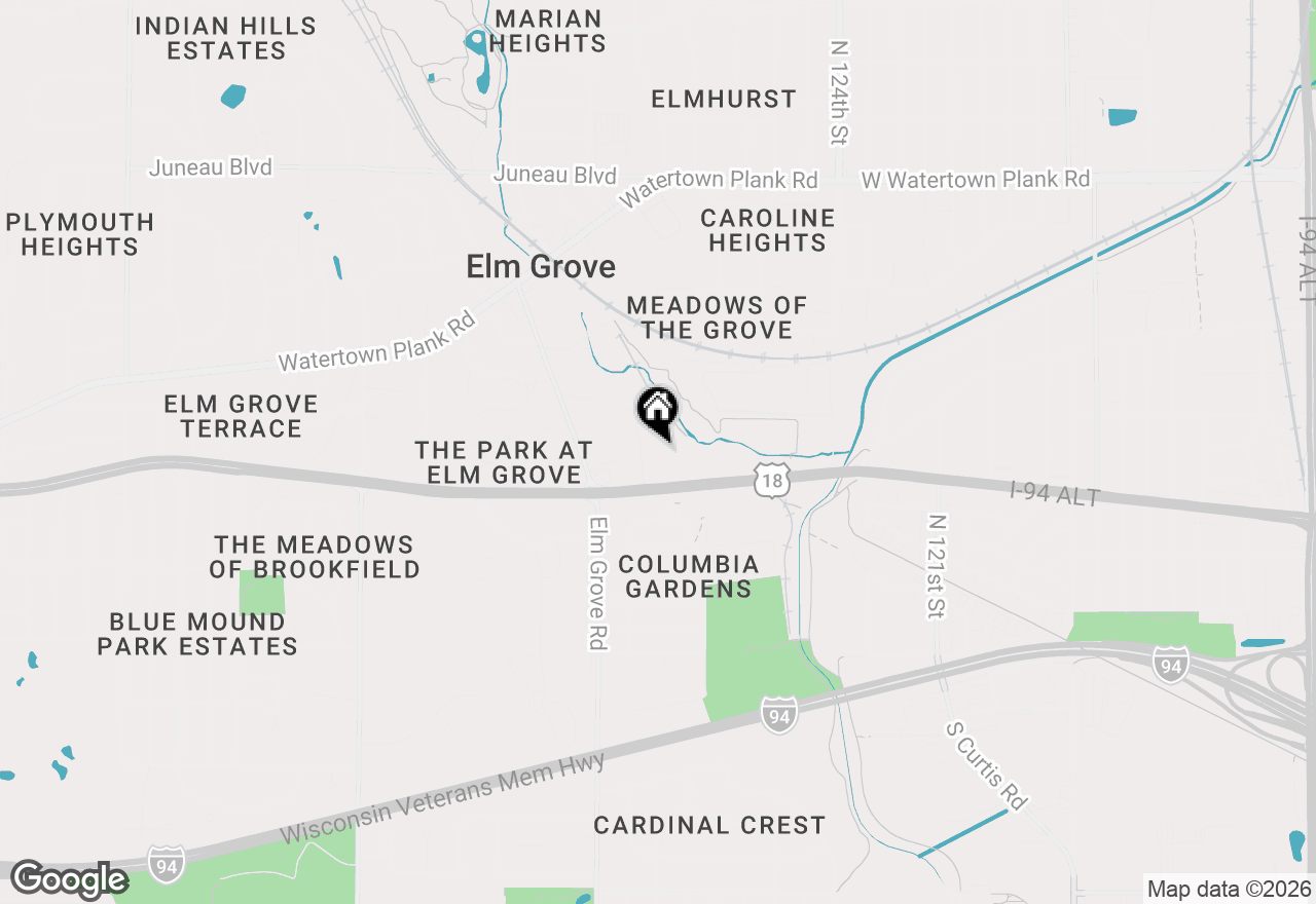 Map of 12990 W Bluemound Rd #103, Elm Grove, WI 53122