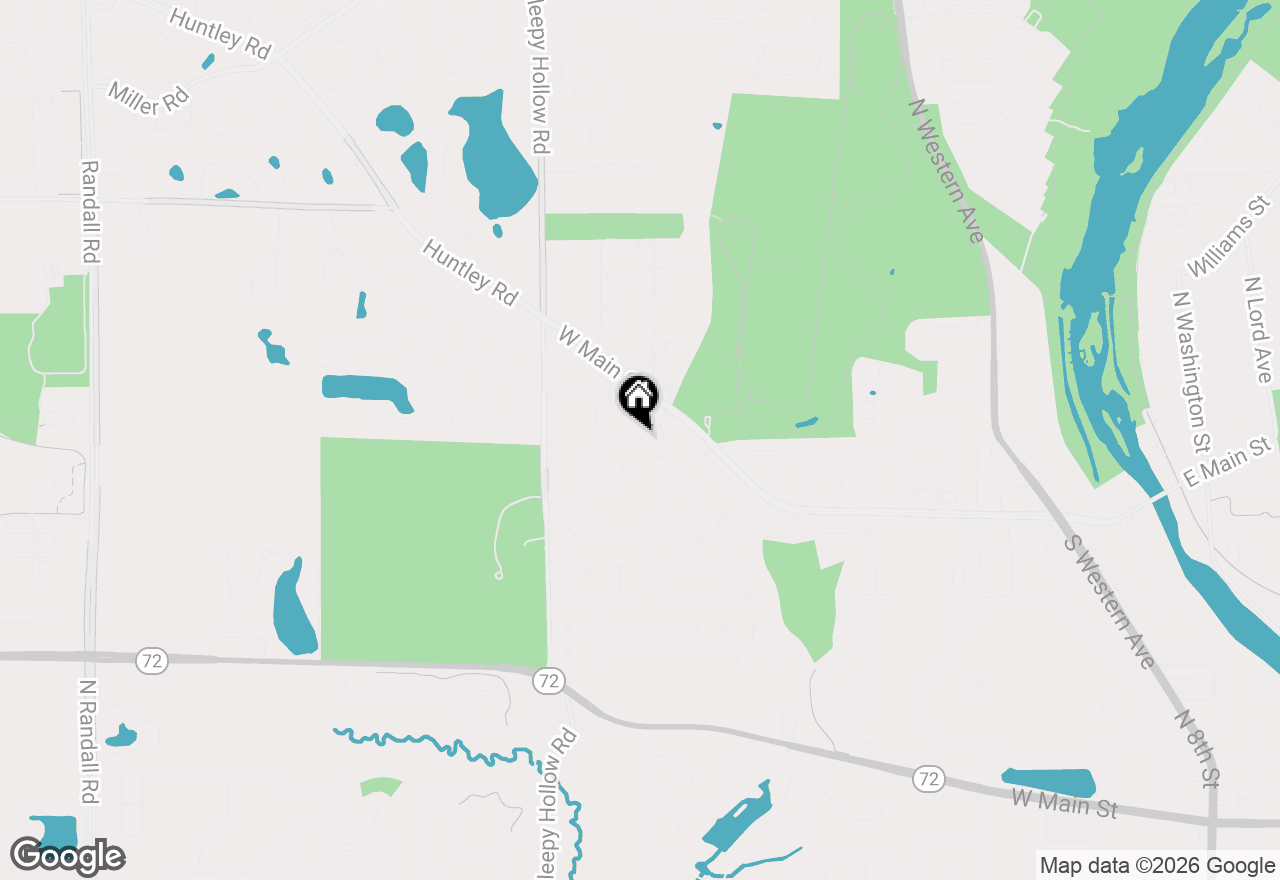 Map of 1345 Westley Lane, West Dundee, IL 60118