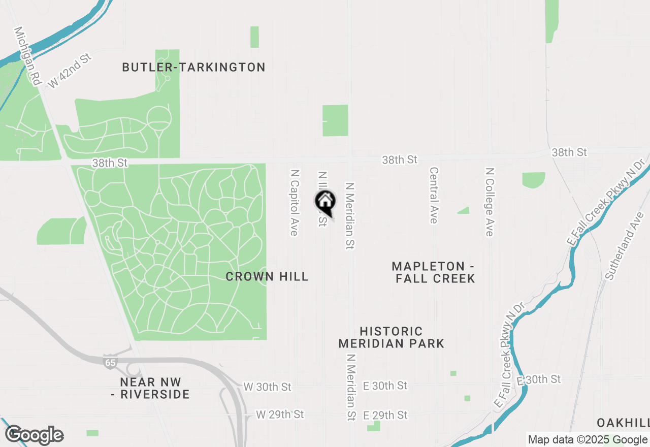 Map of 3547 N Illinois Street, Indianapolis, IN 46208