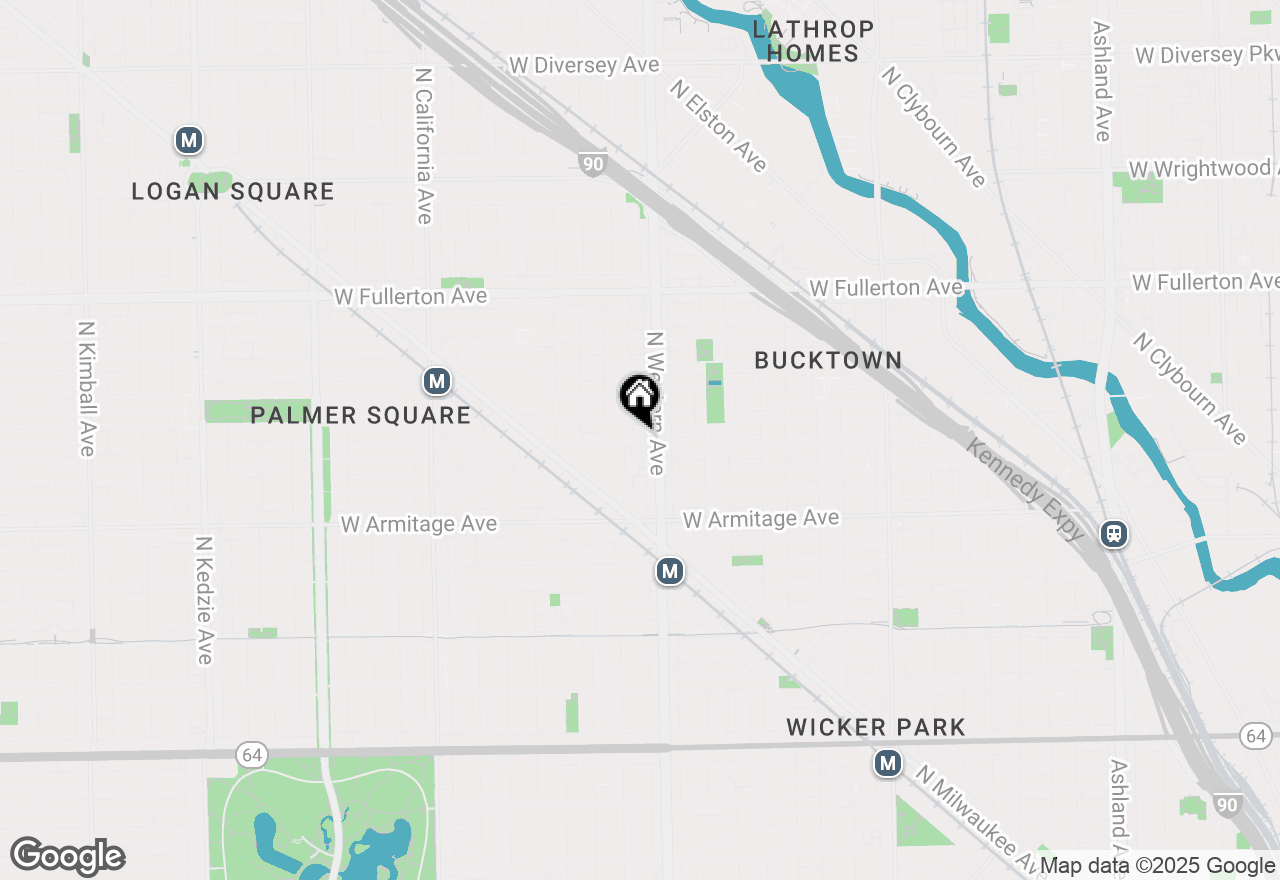 Map of 2418 W Charleston Street, Chicago, IL 60647