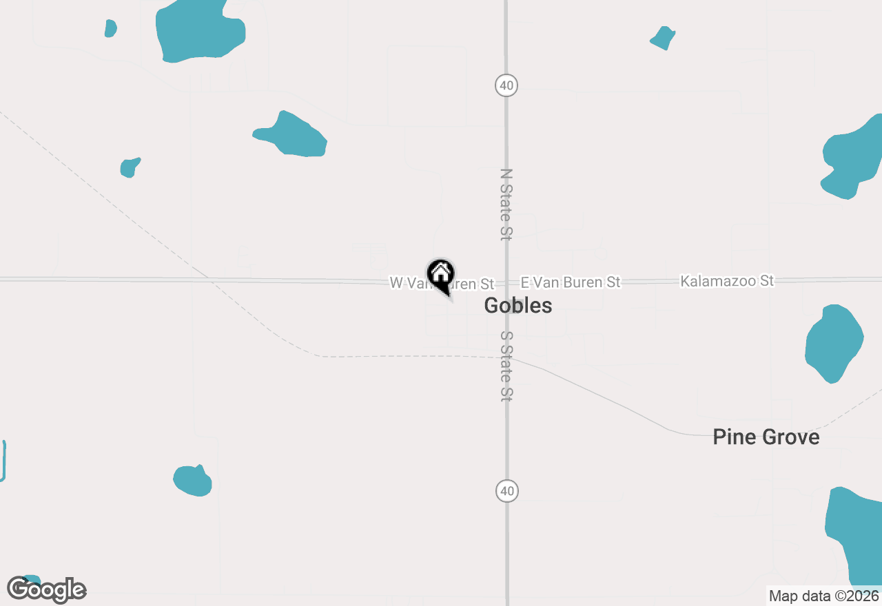 Map of 110 Vine Street, Gobles, MI 49055