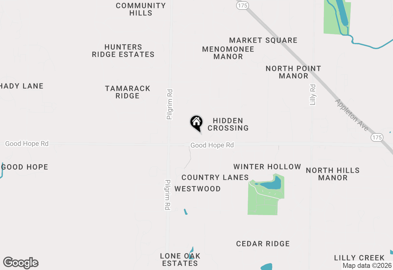 Map of N72W15292 Patio Ct, Menomonee Falls, WI 53051