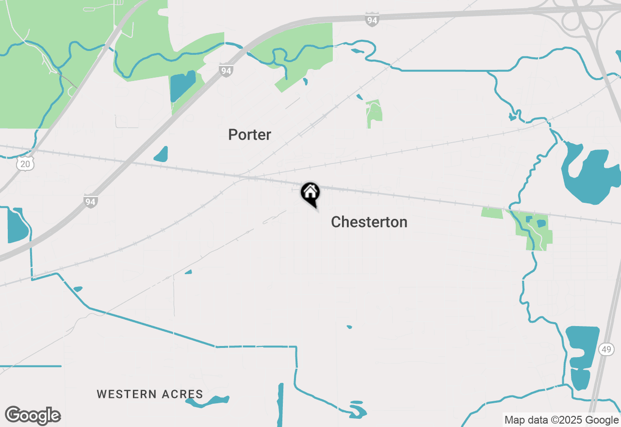 Map of 114 S 13th Street, Chesterton, IN 46304