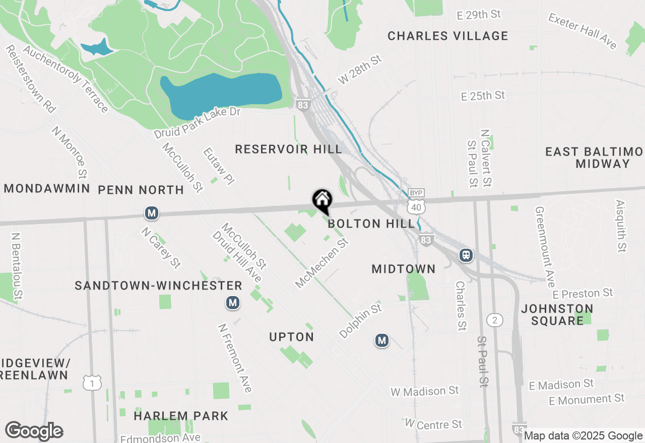 Map of 1714 Park Avenue #413, Baltimore, MD 21217