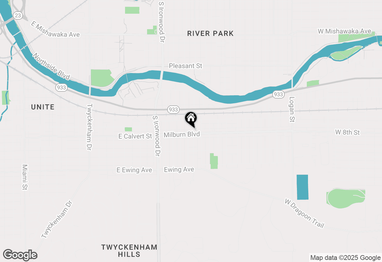 Map of 2508 Milburn Boulevard, Mishawaka, IN 46544