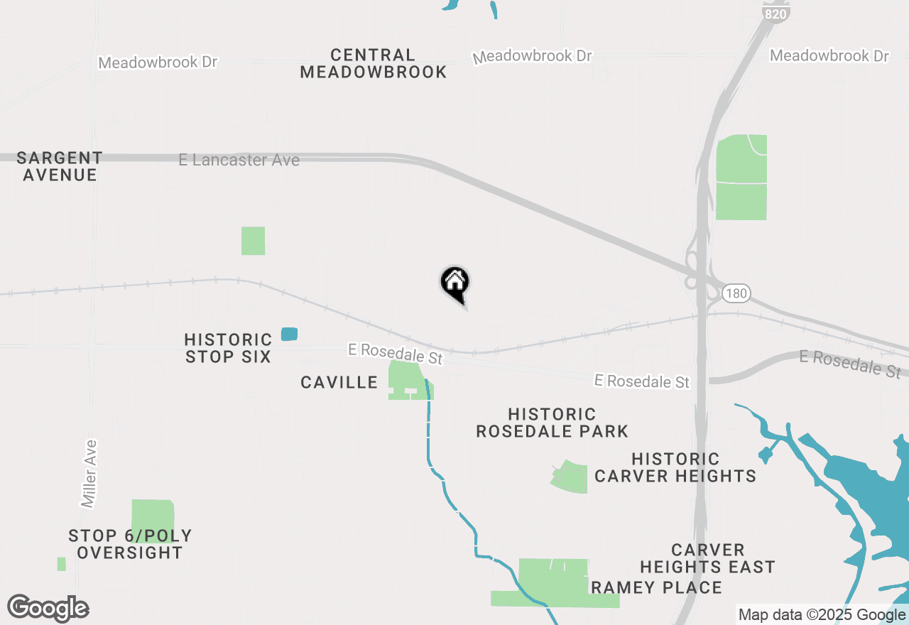 Map of 5329 Windowmere Street, Fort Worth, TX 76112