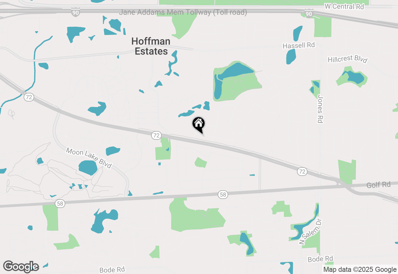 Map of 1485 Devonshire Lane, Hoffman Estates, IL 60169