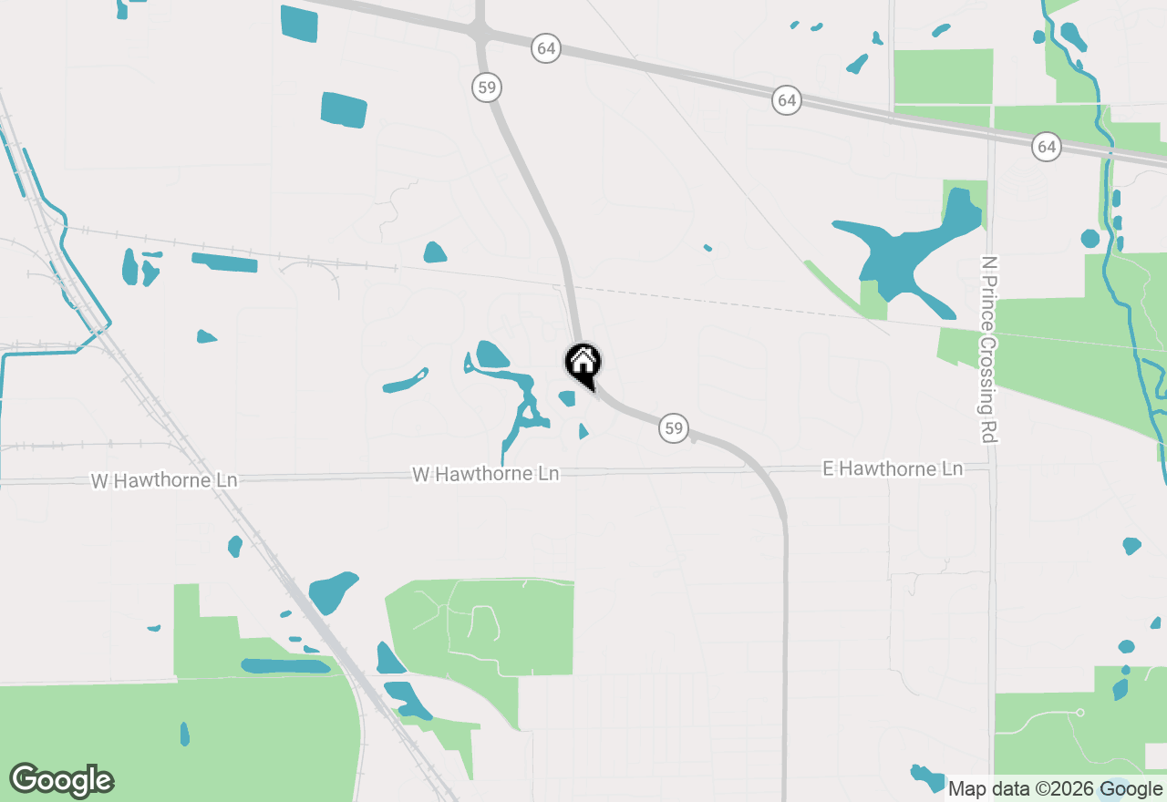 Map of 1004 Charlestowne Drive, West Chicago, IL 60185