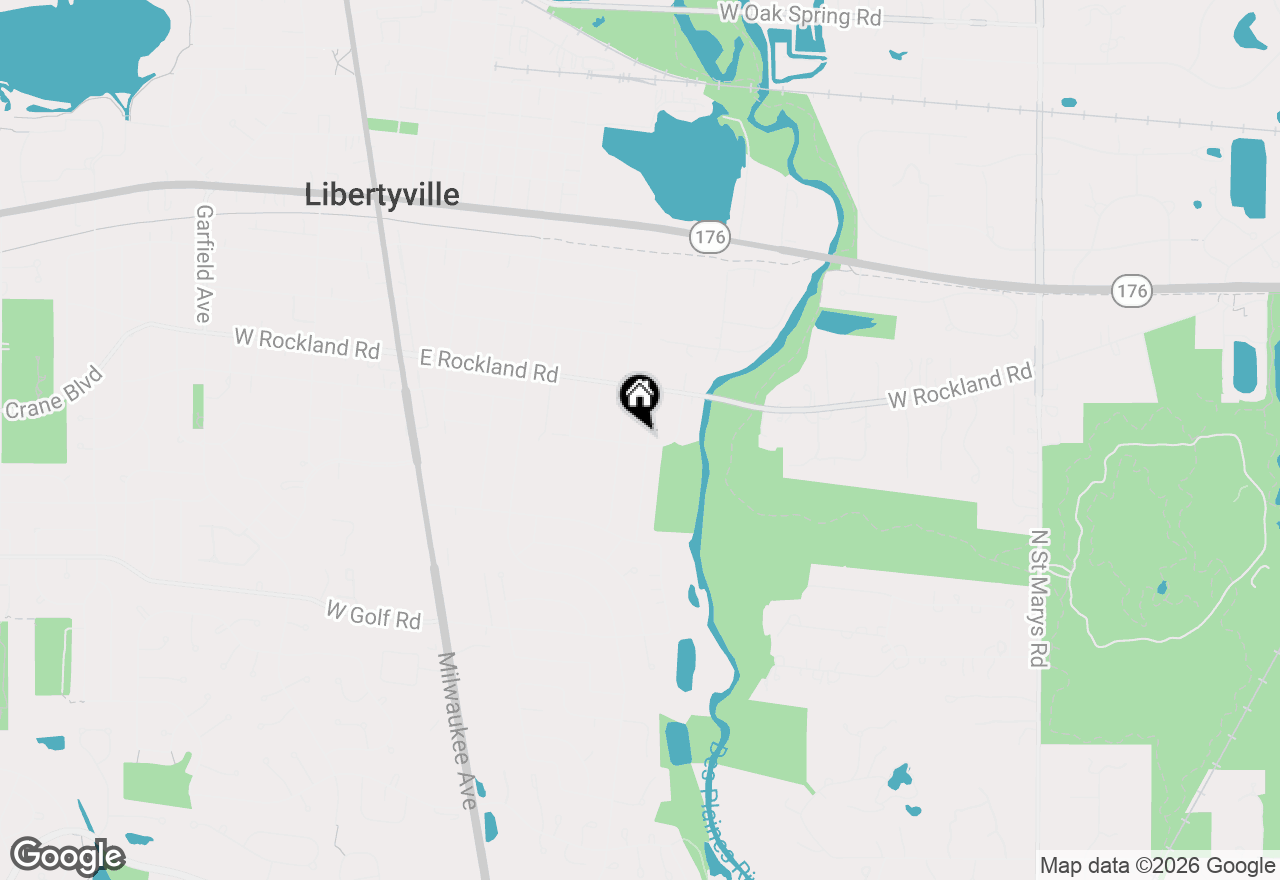 Map of 629 Kenwood Avenue, Libertyville, IL 60048