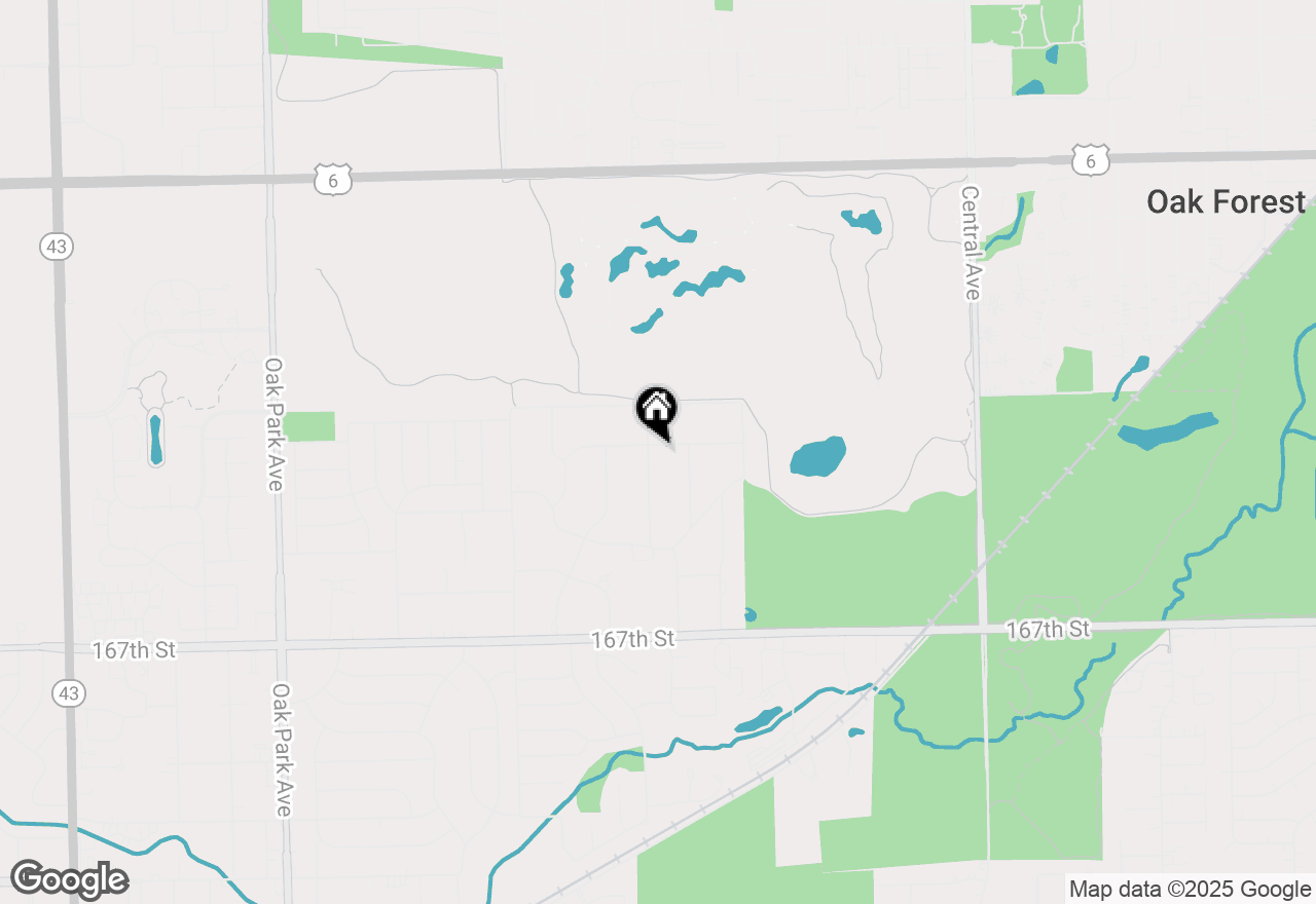 Map of 16401 Leslie Ann Drive, Tinley Park, IL 60477